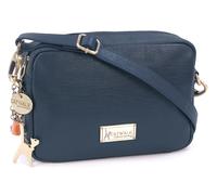 Catwalk Collection Handbags Women's Polly Leather Camera Cross Body Bag in Blue | Size: Small Catwalk Collection Handbags Blue Small