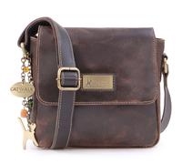 Catwalk Collection Handbags Women's Sabine S Small Distressed Leather Cross Body Bag in Brown Catwalk Collection Handbags Brown Small
