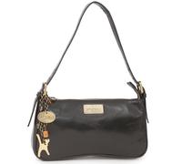 Catwalk Collection Handbags - Women's Small Shoulder Bag - Leather - Handbag With Adjustable Strap - Celine - Black BF