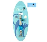 Catwalk Collection Reflective Cat Collar Blue Flower