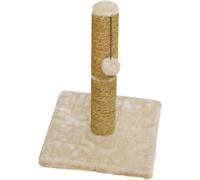 Rosewood Cat Scratching Post Turin – 45cm, Cream Fabric, Hanging Cat Ball Toy, Durable & Stylish