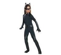 Catwoman Deluxe Jumpsuit & Molded Mask Costume Child Medium 8-10