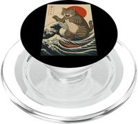 Catzilla Cat Japanese Art Funny Cat Japan Anime Manga Tokyo PopSockets PopGrip for MagSafe