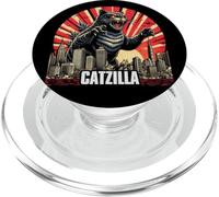 Catzilla Cat Japanese Art Funny PopSockets PopGrip for MagSafe