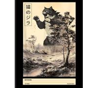 Catzilla Notebook: Giant Cat Kaiju with Retro Japan Style - Funny Monster Journal for Anime Fans, Cat Lovers, and Teens