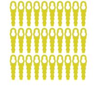 CATZUM 30 Pcs Yellow Corrugated Plastic Trimmer Replacement Blades Compatible with Battery Powered Grass Trimmers for Precise and Efficient Lawn Trimming