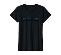 Caucasian Pride Text Varsity Caucasian Mountains Kavkaz Value Graphic T-Shirt, Women, Black, M