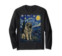 Caucasian Shepherd Dog Van Gogh Starry Night Long Sleeve T-Shirt