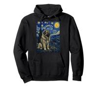 Caucasian Shepherd Dog Van Gogh Starry Night Pullover Hoodie