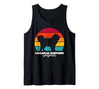 Caucasian Shepherd Whisperer Retro Tank Top