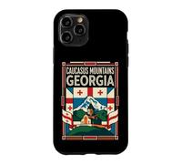 Caucasus Mountains Georgia Flag Mountain Travel Art Case for iPhone 11 Pro