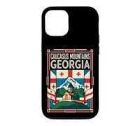 Caucasus Mountains Georgia Flag Mountain Travel Art Case for iPhone 12/12 Pro