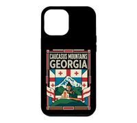 Caucasus Mountains Georgia Flag Mountain Travel Art Case for iPhone 12 Pro Max