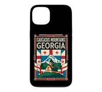Caucasus Mountains Georgia Flag Mountain Travel Art Case for iPhone 13