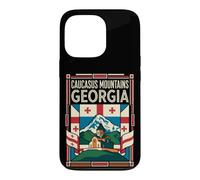 Caucasus Mountains Georgia Flag Mountain Travel Art Case for iPhone 13 Pro