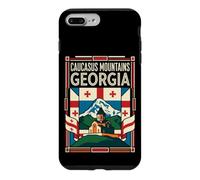 Caucasus Mountains Georgia Flag Mountain Travel Art Case for iPhone 7 Plus/8 Plus
