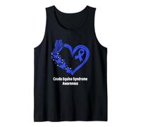 Cauda Equina Syndrome Awareness Heart Butterfly CES Warrior Tank Top