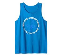 Cauda Equina Syndrome Warrior Blue Ribbon Butterfly Tank Top, Men, Sapphire Blue, Medium