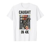 Caught in 4k Squirrel Vending Machine Funny Animal Meme Value Graphic T-Shirt