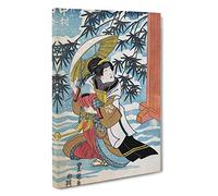 Caught in The Snow by Utagawa Kunisada Painting Canvas Print | Gallery Wrapped 30mm Frame Wall Art | 30x20 inches | Ready to Hang | Asian Landscape Picture | Living Room Bedroom Lounge Office