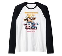 Caught on Camera - Funny Viral Moment for All Ages Raglan Baseball Tee