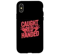Caught Red-Handed Got Trapped Funny Trap Meme Case for iPhone X/XS