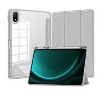 CAUHENYEE Case for Oneplus Pad 3 Case, [Triple Protection] Shockproof Magnetic Closure, Transparent Back - Slim Protective Case with Sleep Function & Folding Stand - Grey