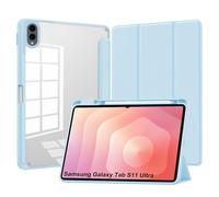 CAUHENYEE Case for Samsung Galaxy Tab S11 Ultra 14.6 Inch Case, [Triple Protection] Shockproof, Magnetic Closure, Transparent Back - Slim Protective Case with Sleep Function & Folding Stand - Ice Blue