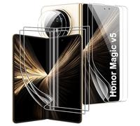 CAUHENYEE Honor Magic V5 Tempered Glass Screen Protector, [2+2+2] External and Inner Screen Protector + Tempered Glass Camera Protector, Soft Hydrogel Film, Support Fingerprint ID, Anti-Scratch