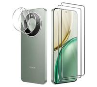 CAUHENYEE Screen Protector for Honor Magic 8 Lite Tempered Glass, [2+2] Pack of 2 Screen Protectors + 2 Pieces Camera Protection, HD 9H Hardness Glass Screen Protector