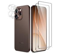 CAUHENYEE Screen Protector for OPPO Reno 15 Pro 5G Tempered Glass, [2+2] Pack of 2 Screen Protectors + 2 Pieces Camera Protection, HD 9H Hardness Glass Screen Protector