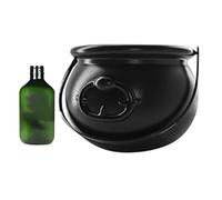 Cauldron Bowl - Halloween Party Decoration Spooky Lighted Presentation Decorative Witch Pot | Outdoor Indoor Summer Dining Kitchen Home Room Classroom Office House Table Ghost Party F