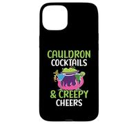 Cauldron Cocktails & Creepy Cheers Bartender Halloween Case for iPhone 15 Plus