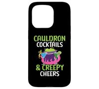 Cauldron Cocktails & Creepy Cheers Bartender Halloween Case for iPhone 15 Pro