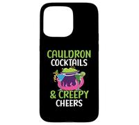Cauldron Cocktails & Creepy Cheers Bartender Halloween Case for iPhone 15 Pro Max