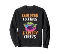 Cauldron Cocktails & Creepy Cheers Bartender Halloween Sweatshirt