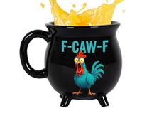 Cauldron Coffee Mug | 12oz Funny Chicken Mug | Ceramic Drinking Cup,for Family Friends Coworkers Women Men Halloween Birthday Christmas Gag Favor Tea Hot Cocoa Milk Juice Cold Drinks