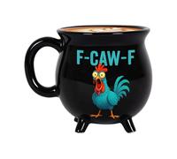 Cauldron Coffee Mug - 12oz Funny Chicken Mug | Novelty Ceramic Cup for Tea, Hot Cocoa, Milk, Juice, Cold Drinks | Farmhouse Style Coffee Cup for Home, Office, Family, Friends, Coworkers, Women, Men