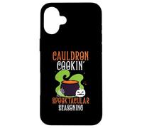 Cauldron Cookin' Spooktacular Seasoning Chef Halloween Case for iPhone 16 Plus