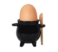 Egg Cup/Egg Holder - Witches/Witchcraft Cauldron - Broom Spoon
