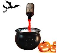Cauldron Halloween Decor,Cauldron Halloween Decor with Floating Potion Bottles and Diffuser | Party Decoration Spooky Prop for Festive Home Indoor Kitchen Mantel Garden Table Yard