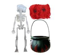 Cauldron Halloween Decor | Halloween Decorations Indoor | Easy Setup Witch Cauldron for Homeowners Event Planners School Activities Haunted House Photo Booth Mantel Window Sill