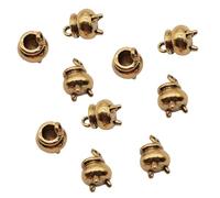 Cauldron Lock Charms, Witch's Cauldron Charms, 3D Cooking Pot Halloween Pendant, 11x8mm DIY Antique Gold/Antique Silver/Bronze Cauldron Charms Ornament Accessories Jewelry Making(10pcs Gold)