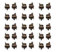 Cauldron Lock Charms, Witch's Cauldron Charms, 3D Cooking Pot Halloween Pendant, 11x8mm DIY Antique Gold/Antique Silver/Bronze Cauldron Charms Ornament Accessories Jewelry Making(30pcs Bronze)