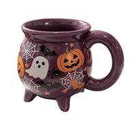 Cauldron Mug, 360ml Halloween Ceramic Witch Drink Cup, Spooky Cauldron