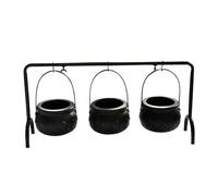 Cauldron Pot - Halloween Witch Cauldron Pots,Candy Bucket Holiday Tableware for Lawn Kitchen Porch Indoor Garden Snacks Outdoor Patio Living Room Backyard Daily