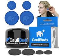 CauliBuds™ Cauliflower Ear Magnets - Premium Silicone Magnet Compression Kit for Cauliflower Ear Prevention & Treatment in BJJ, Wrestling, MMA, & Rugby - Minimize Ear Draining (Blue)
