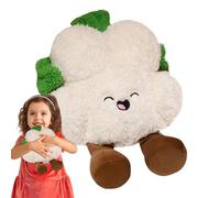 Cauliflower Stuffed Toy | 11.8-Inch Vegetable Animal Plush | Soft Plush Simulation Food Toys | Adorable Cabbage Shape Doll With Smiling Face For Sofa Cushion Kids Room Décor Gift