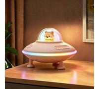 Caulikine Bluetooth Speaker Gifts for Girls Night Light | Small Portable Wireless Speaker AUX&TF-Card Input Cute Pink Night Light for Bedroom Decor Gifts for Women,Teen Girls,Friend