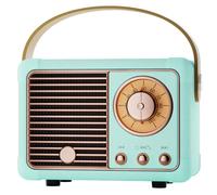 Caulikine Retro Bluetooth Speaker Portable Wireless with Built-in Mic, Hi-Fi Stereo Sound, Home Decor Speaker for Room,Birthday Gifts for Teen Boys, Girls, Women, Men (Blue)